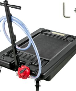 VEVOR 64L Portable Oil Drain Pan with Pump & 2.4m Hose