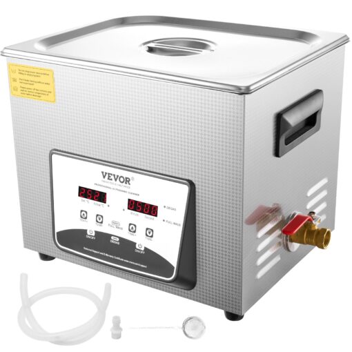 VEVOR 10L Ultrasonic Cleaner with Heater Timer Professional Jewelry Dental Cleaning Machine