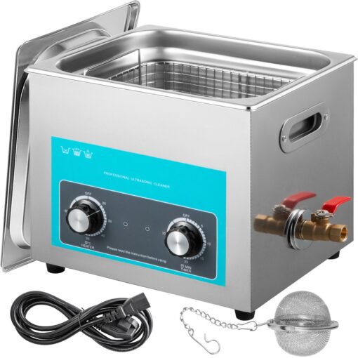 VEVOR 10L Ultrasonic Cleaner with Heater Timer