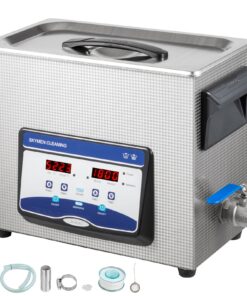 VEVOR 6.5L ultraskaņas tīrītājs ar sildītāju un taimeri – profesionāla juvelierizstrādājumu un detaļu tīrīšanas ierīce