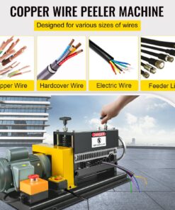 1.5-38mm Automatic Cable Stripper with 10 Blades for Scrap Copper Recycling