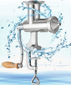 Stainless Steel Hand Crank Extractor with 3 Sieves for Fruits & Vegetables