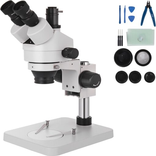 VEVOR 35X 90X Trinocular Stereo Microscope with 360° Swivel