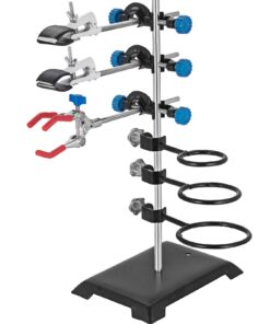 VEVOR 60 cm Laboratory Stand Set with Clamps & Rings for Test Tubes & Flasks