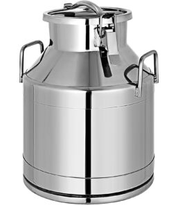 VEVOR 20L Stainless Steel Milk Can with Sealed Lid – Heavy-Duty