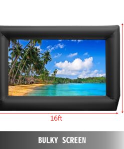 16:9 Outdoor Projection Screen for Front & Rear Projection