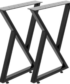 Black Metal Table Legs Set of 2