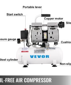 Oil-Free Portable Compressor for Home