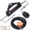 150HP Hydraulic Outboard Steering System Kit with Cylinder  Hoses