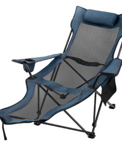 VEVOR Folding Reclining Camp Chair with Footrest