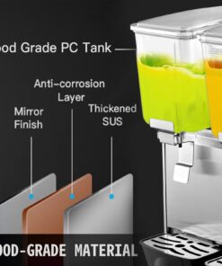 36L Stainless Steel Juice & Iced Tea Dispenser with Thermostat Control