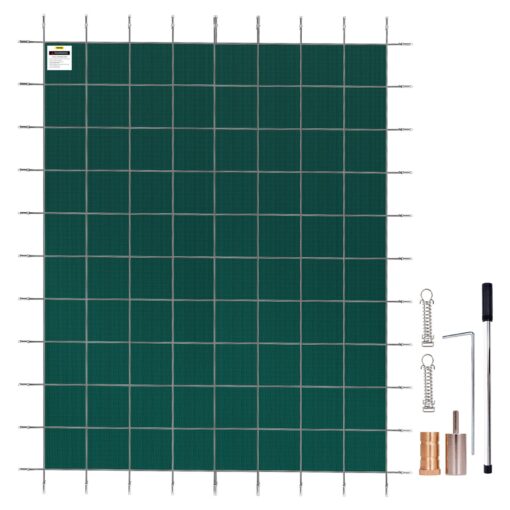 VEVOR Inground Pool Safety Cover 49x98m Green Mesh