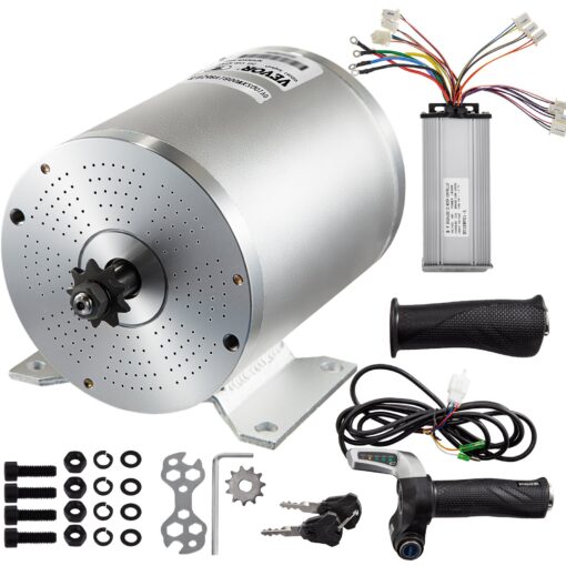 VEVOR 2000W 48V Brushless DC Motor Kit with Controller Throttle for Go Karts