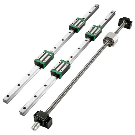 VEVOR 1700mm HGR20 Linear Guide Rail RM1605 Ballscrew Kit for CNC Routers