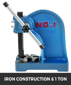 Heavy-Duty Cast Iron Bench Press for Riveting & Punching