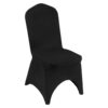 50pcs Black Spandex Polyester Chair Covers   Stretchable