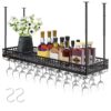 VEVOR Ceiling Wine Glass Rack with Adjustable Height
