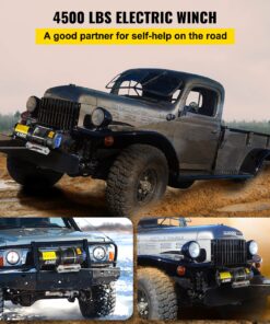 Waterproof ATV UTV Winch with Wireless & Corded Control