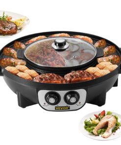 VEVOR 2200W 2-in-1 Electric Grill and Hot Pot