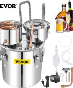 VEVOR 50L (13.2 Gal) Alcohol Distiller Kit with Condenser & Thumper