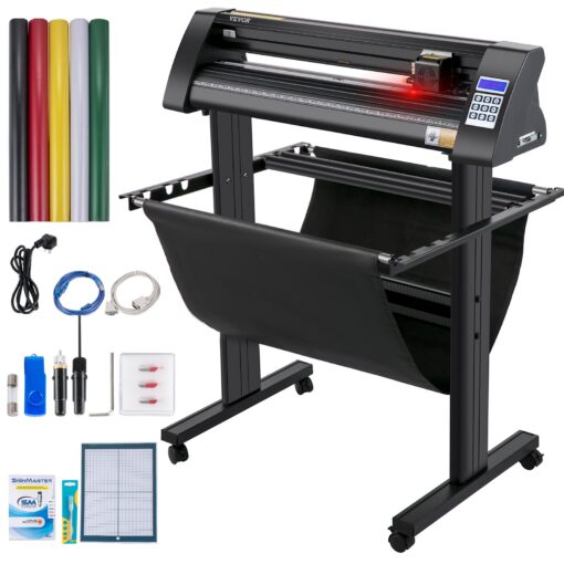 VEVOR 720mm 283 Vinyl Cutter Plotter with LED Screen and Built in Optical Eye