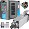 VEVOR 30KW 4HP Air Cooled Spindle Motor with Variable Frequency Drive Inverter Kit   Speed Control  Phase Converter