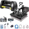 VEVOR 5 in 1 Heat Press Transfer Machine with 375mm 14in Vinyl Cutter Plotter