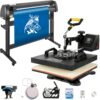 5 in 1 Heat Press  135 cm 53 Vinyl Cutter Plotter with 38 x 38 cm 15 x 15 Transfer Plate