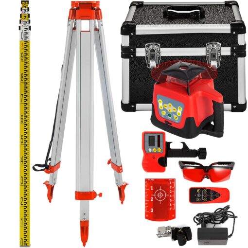 VEVOR 500m Red Rotary Laser Level with Self Leveling