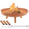 VEVOR 77 cm 30 Inch Deep Round Carbon Steel Fire Pit Bowl