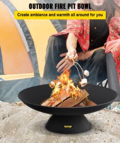 Deep Round Wood Burning for Outdoor Patios & Camping