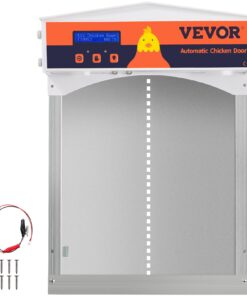 VEVOR Automatic Chicken Coop Door with Light Sensor and Timer