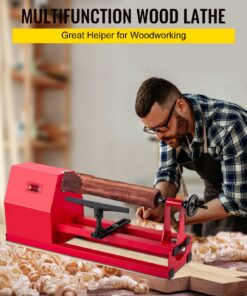 4 Speeds 400W 220V Woodturning Machine with Chisels and Wrenches
