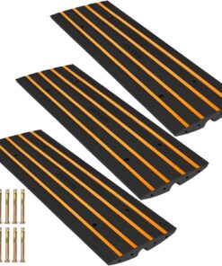 VEVOR Rubber Driveway Curb Ramp Set of 3