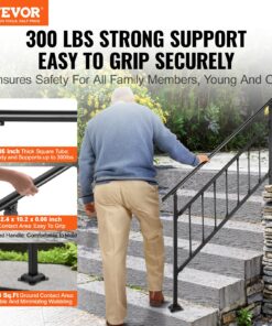 67,8 см (26,7 дюйма) Матовый черный поручень с монтажным комплектом