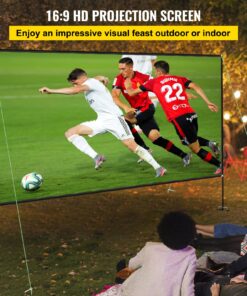 16:9 HD Wide-Angle Projector Screen for Front and Rear Projection