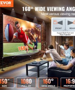 16:9 4K HD Projector Screen for Front & Rear Projection