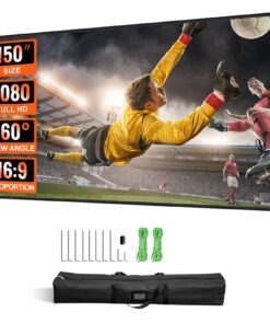 VEVOR 150 Inch (381 cm) Portable Outdoor Movie Screen with Stand