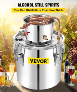 13.2 Gal Home Brewing Boiler with Built-in Thermometer for Whisky and Wine