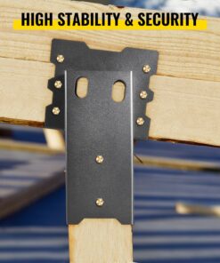 18 x 10.8 x 24.5 cm (7.1 x 4.3 x 9.7 in) Powder Coated Heavy Duty Steel Brackets for Outdoor Elevated Deer Stands and Hunting Platforms