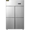VEVOR Commercial 4 Door Stainless Steel Refrigerator and Freezer