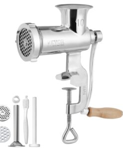 VEVOR Stainless Steel Manual Meat Grinder with Tabletop Clamp