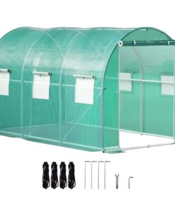 VEVOR 3.7 x 2.1 x 2.1 m (12 x 7 x 7 ft) Walk-in Tunnel Greenhouse