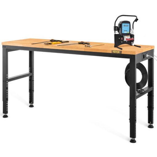 VEVOR Adjustable Height Workbench with Power Outlets