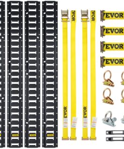 VEVOR Complete E Track Tie-Down Rail Kit