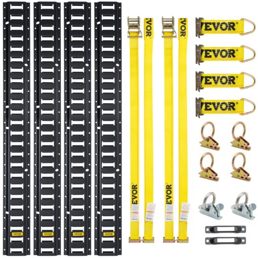 VEVOR Complete E Track Tie Down Rail Kit