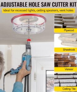 40-200 mm (1-5/8" to 8") Twin Blade for Recessed Lights and More