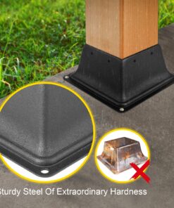 4 x 4 Inch (10.16 x 10.16 cm) Post Support Flange