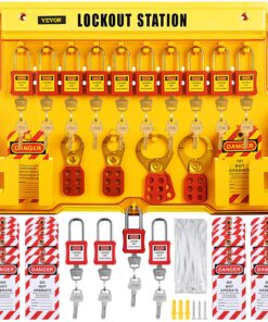 VEVOR 58 PCS Lockout Tagout Kit with 14 Padlocks