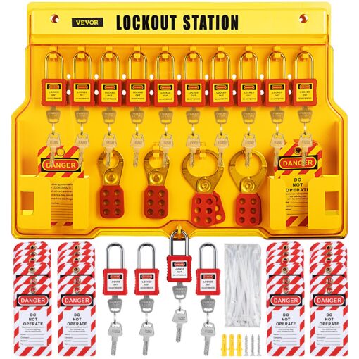 VEVOR 58 PCS Lockout Tagout Kit with 14 Padlocks